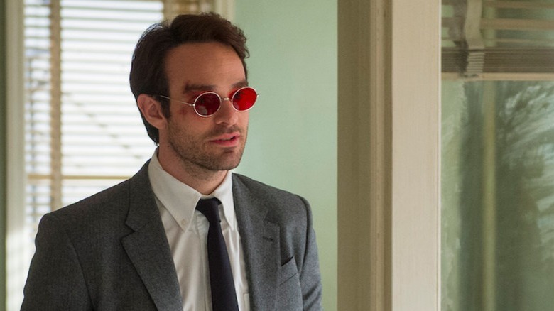 Charlie Cox Daredevil red glasses