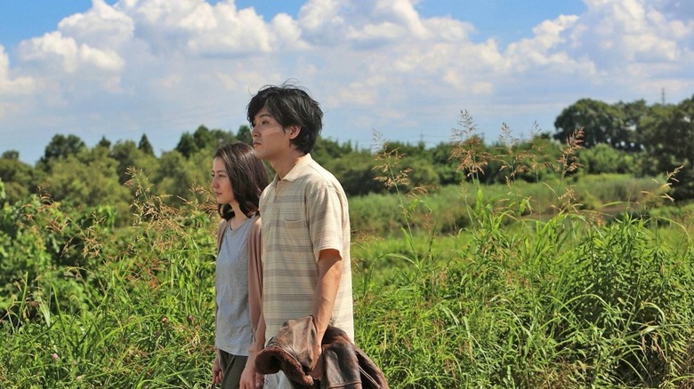 Shinji and Narumi in field