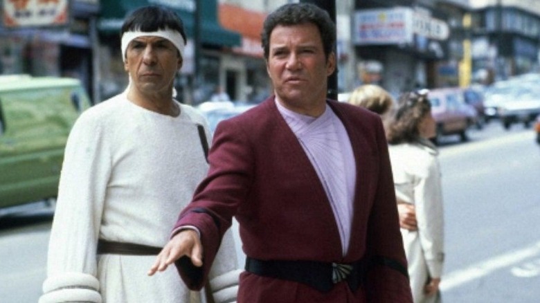 Captain Kirk and Spock on street