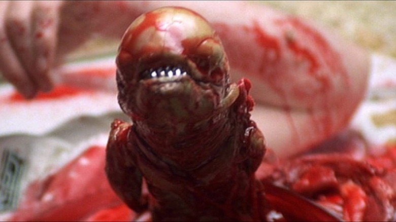 Alien 1979 chest burster scene 