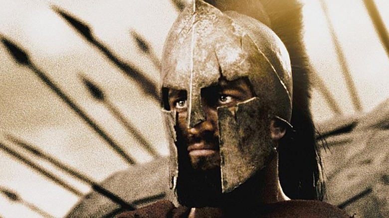 Gerard Butler as King Leonidas in 300.