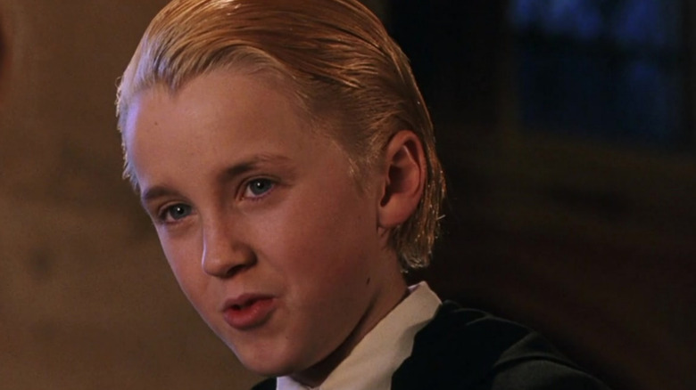 Draco smirking in Harry Potter and the Sorcerer's Stone