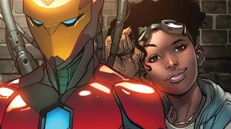 Iron Man and Riri Williams in Ironheart