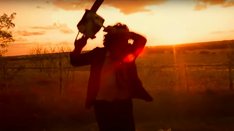 Leatherface Dances With Chainsaw During Sunrise