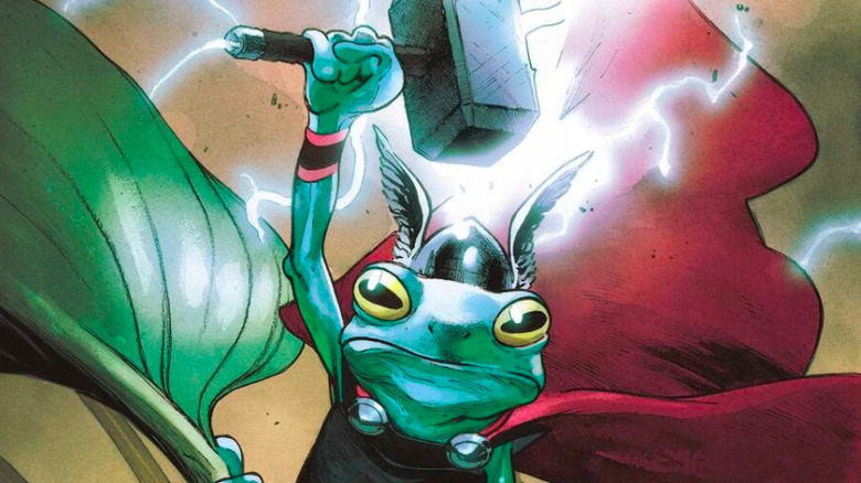 Frog Thor with Frogjolnir.