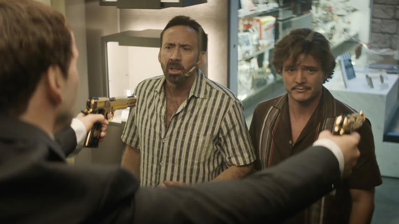 Nicolas Cage and Pedro Pascal in The Unbearable Weight of Massive Talent