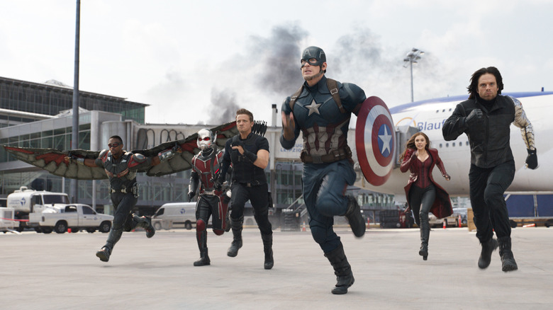 Captain America Civil War airport