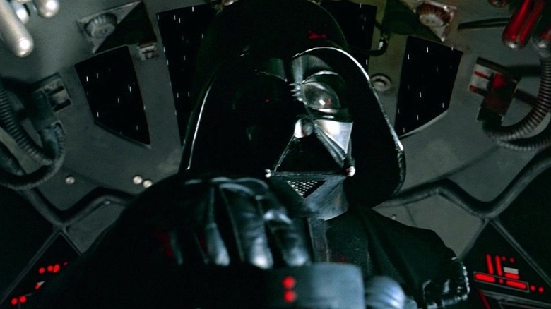 Darth Vader flying a TIE fighter in Star Wars: A New Hope