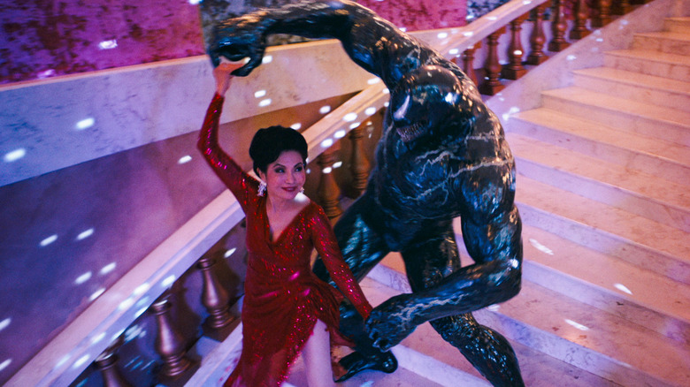 Peggy Lu as Mrs. Chen dancing with Venom in Venom: The Last Dance