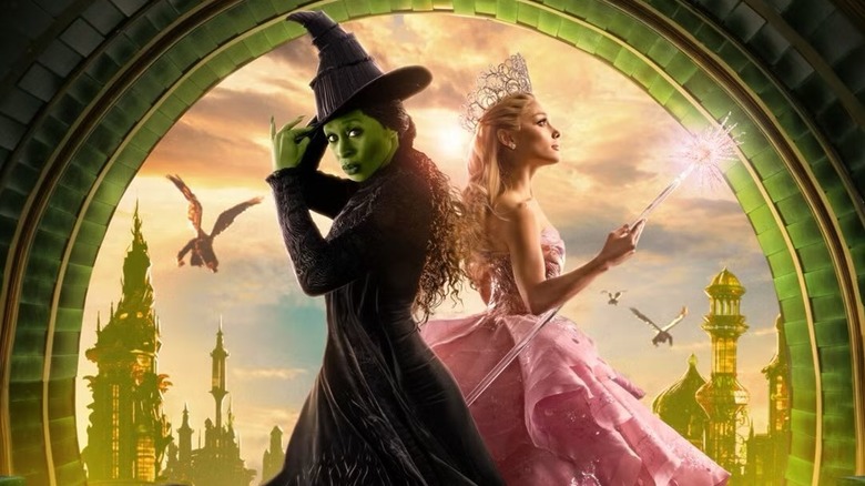 Elphaba and Glinda on the ScreenX poster for Wicked