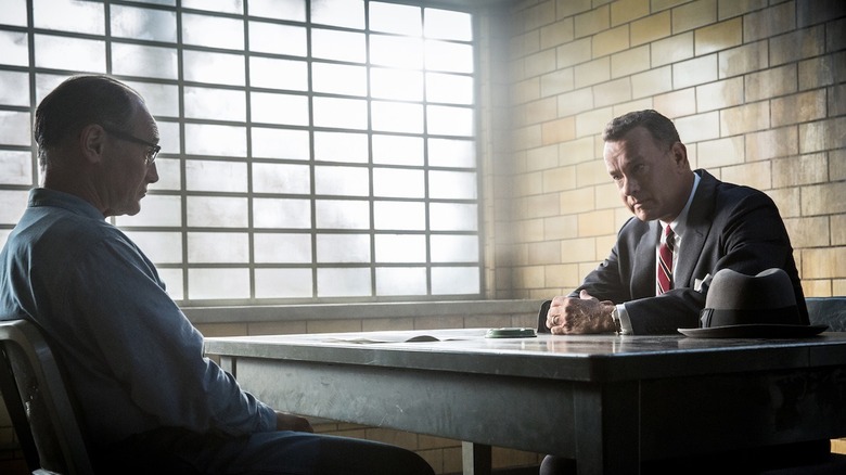 Tom Hanks in the Coen co-written film "Bridge of Spies"