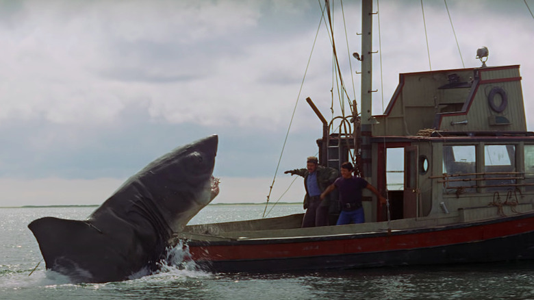 Jaws attacks the Orca