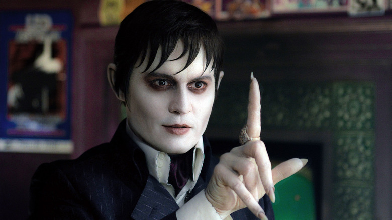 johnny depp points vampire finger