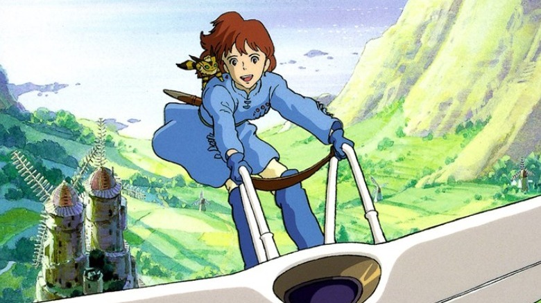 Nausicaa and her fox-squirrel fly