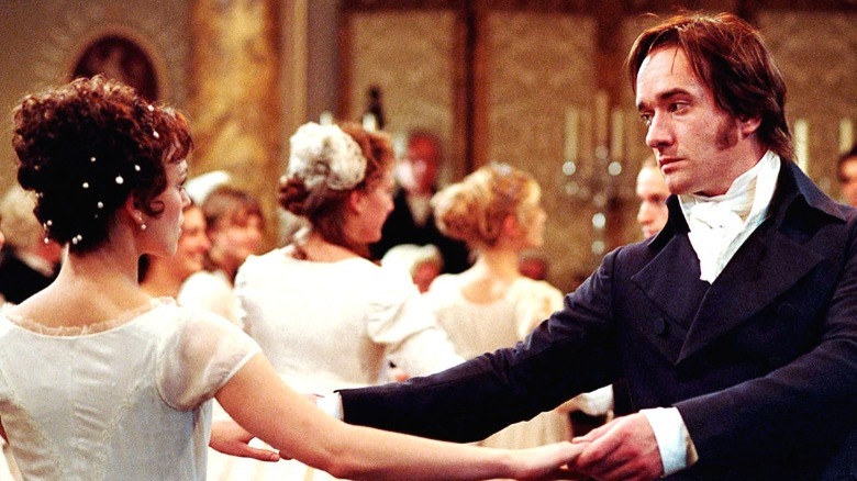 Mr. Darcy at a formal dance in Pride & Prejudice