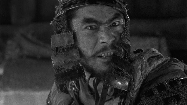 The ferocity of a samurai in The Seven Samurai