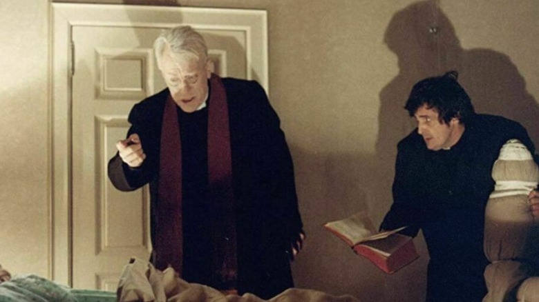 Merrin and Karras face the Devil in The Exorcist