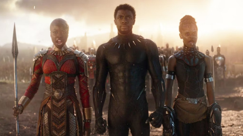 Okoye, T'Challa, and Shuri arrive in Avengers Endgame