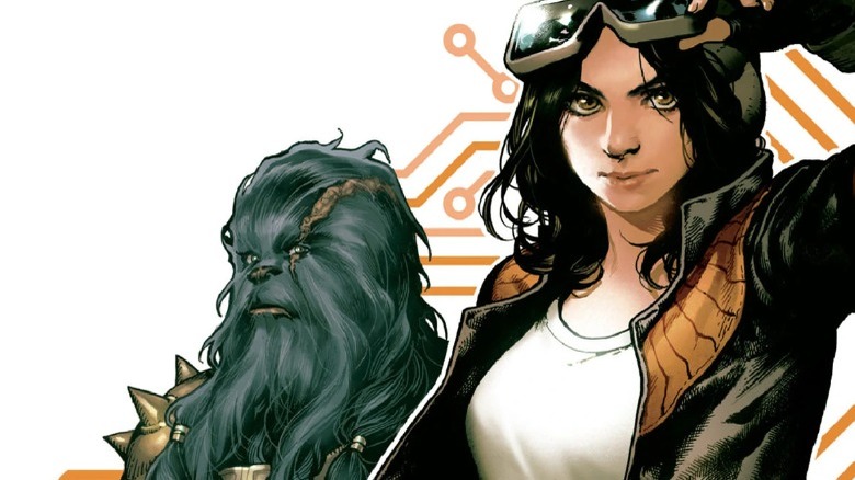 Doctor Aphra and Black Krrsantan against background