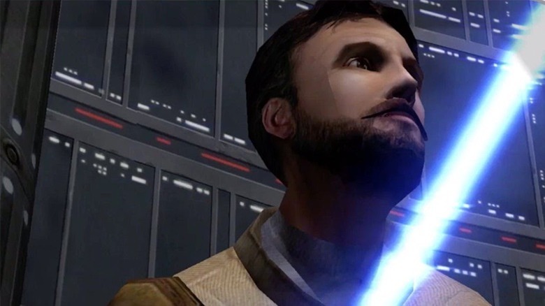 Kyle Katarn with lightsaber