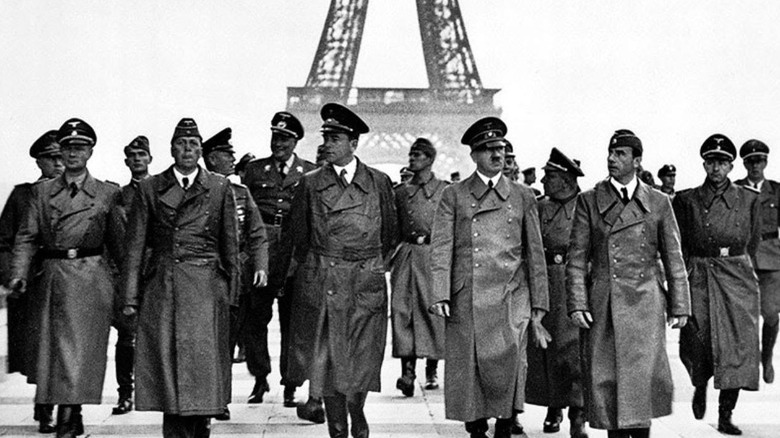 hitler and company walking paris