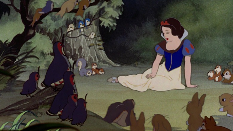 Snow White and woodland creatures