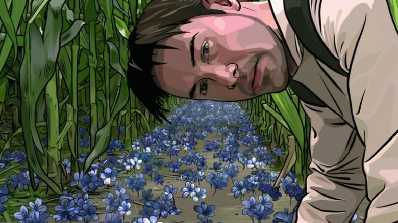 Cole in the flower fields,