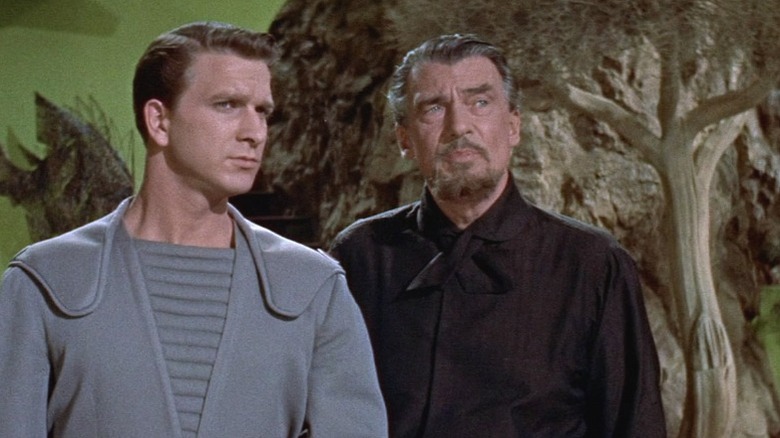 Leslie Nielsen and Walter Pidgeon,