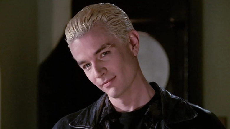 James Marsters as Spike Buffy The Vampire Slayer cocking his head to the side