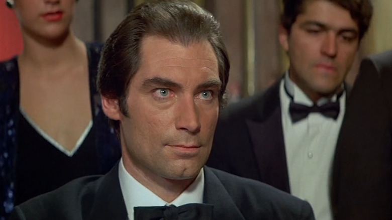 Timothy Dalton as James Bond playing cards in License to Kill