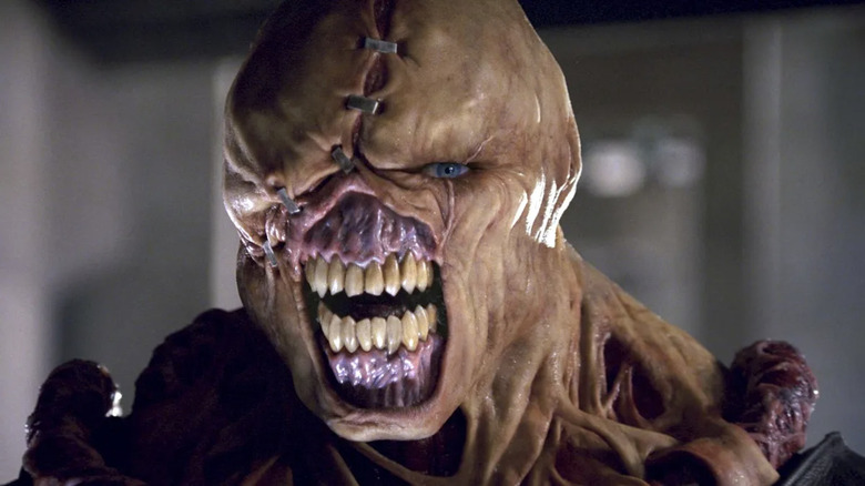 A close up shot of Nemesis in Resident Evil: Apocalypse