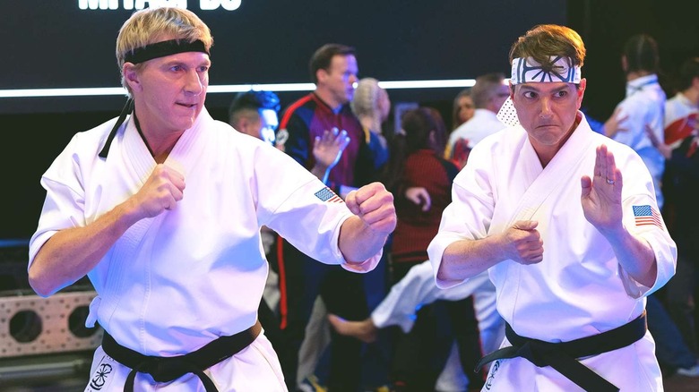 Cobra Kai, Johnny and Daniel working together