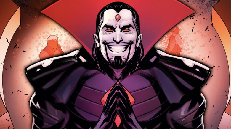 Mister Sinister grinning evilly in Marvel's X-Men comic books