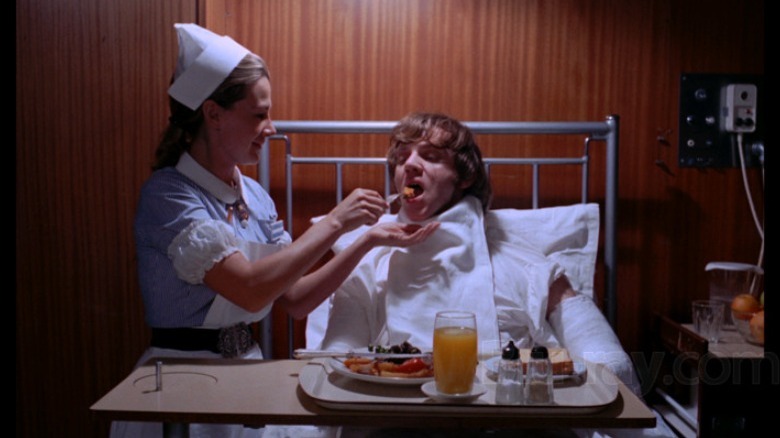 Alex in the hospital in A Clockwork Orange