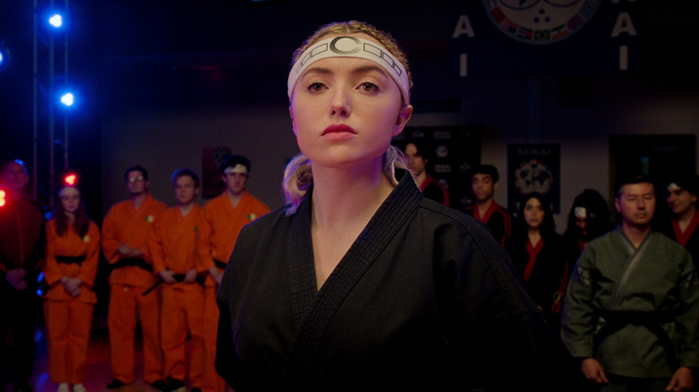 Tory at the Sekai Taikai in Cobra Kai