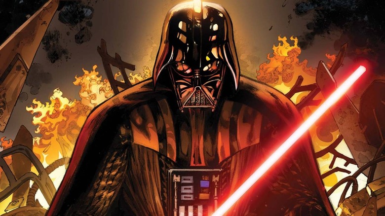 Darth Vader #1 comic book cover art