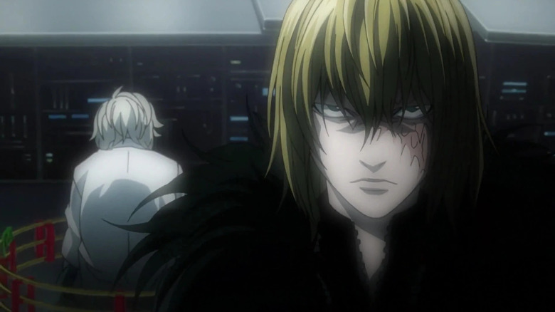 Death Note Mello with his back turned to Near