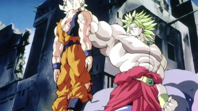 Goku and Broly in Dragon Ball Z: Broly the Legendary Super Saiyan