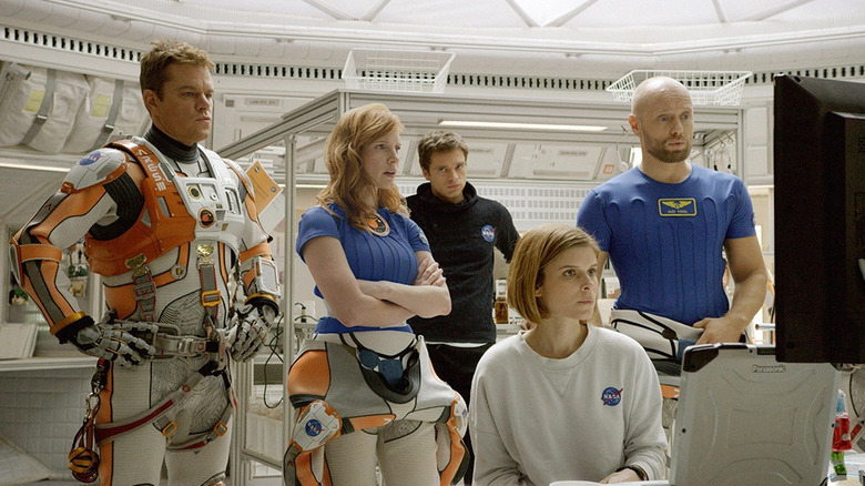 The Martian main cast group shot