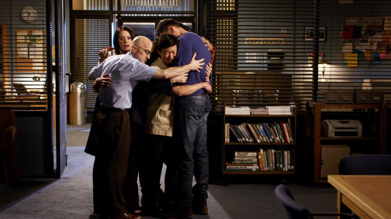 Community group hug