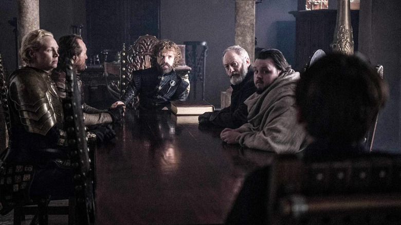 The small council meeting assembles in the Game of Thrones season finale