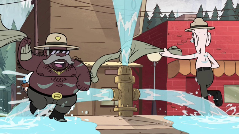 Sheriff Blubs and Deputy Durland in Gravity Falls