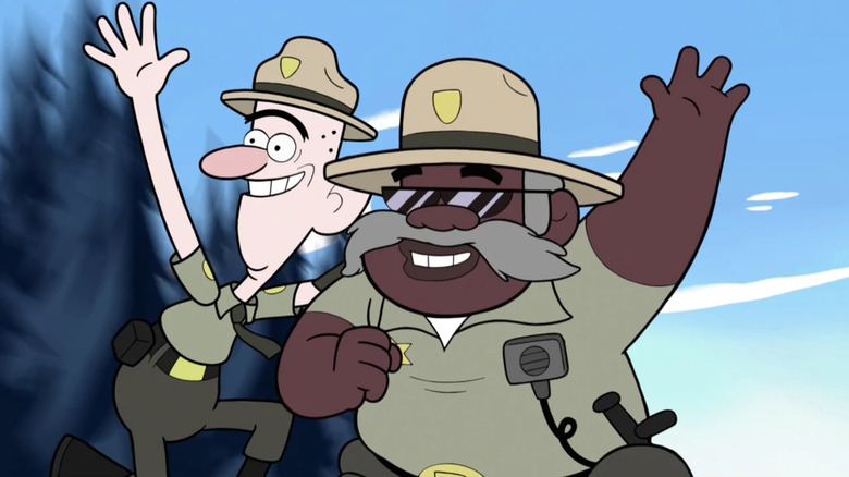 Deputy Durland and Sheriff Blubs in Gravity Falls