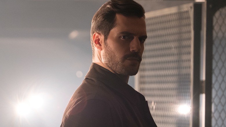 Henry Cavill as August Walker staring sternly in Mission: Impossible - Fallout