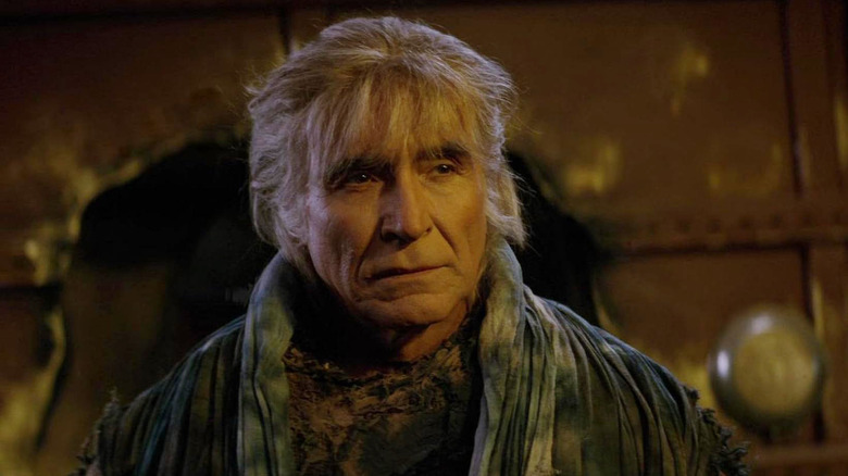 Ricardo Montalban as Khan looking distrusting in Star Trek II: The Wrath of Khan