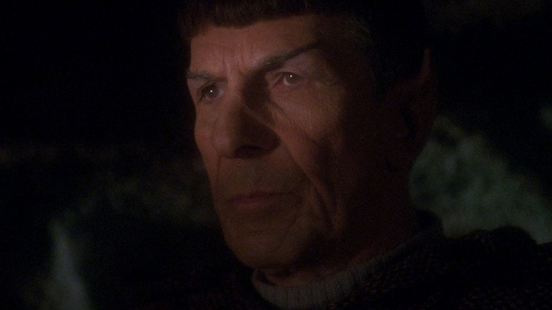 Spock appearing out of the shadows