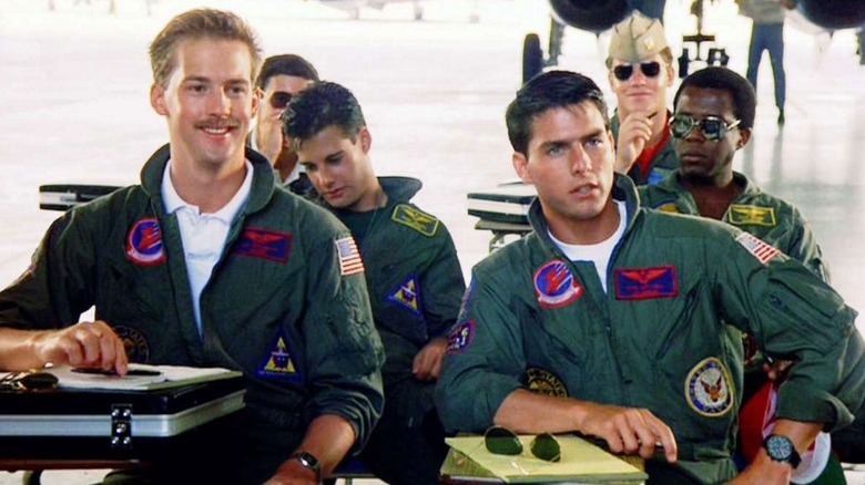 Anthony Edwards and Tom Cruise in Top Gun
