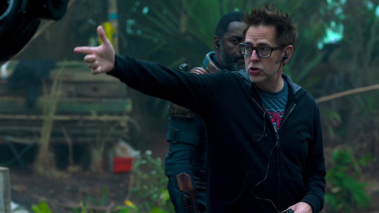 James Gunn calls the shots on the set of The Suicide Squad