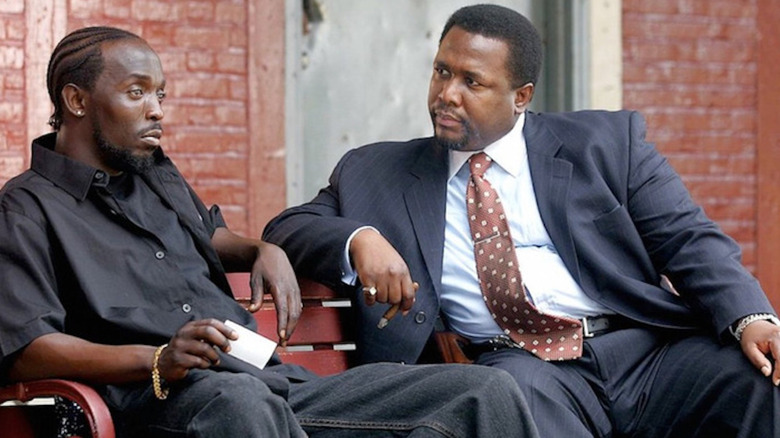 Wendell Pierce and Michael K. Williams in The Wire