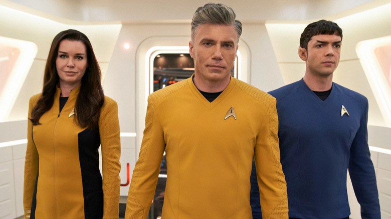 The command crew stands ready in Star Trek: Strange New Worlds
